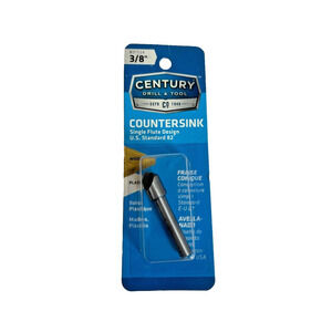 CENTURY DRILL & TOOL 3/8" Countersink Single Flute for Wood & Plastic 37524